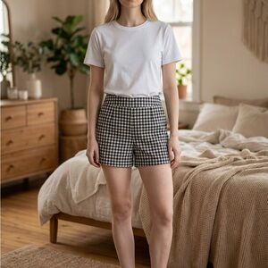 HAVE Black & White Gingham Shorts